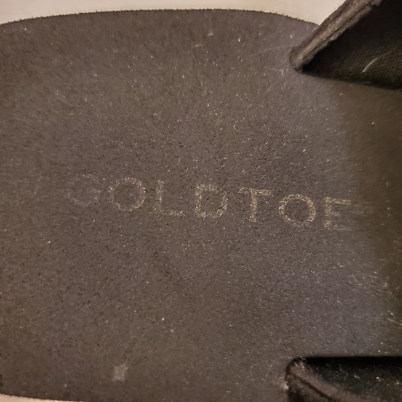 Goldtoe Silver Bugle Bead Sandals,  Black Platform - Picture 8 of 8